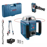 Laser rotatif GRL 400H Rouge avec Pack extérieur, récepteur LR1 et trépied BT152 - IP56
