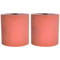 Lot 2 bobines pure ouate chamois - 500 formats 24,7 x 27 cm