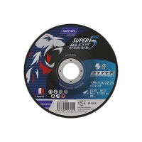 Meule à tronçonner SUPER BLEUE 5 - plate - diamètre 125 mm - épaisseur 1 mm - boîte de 10 pièces
