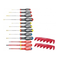 Rack de 12 tournevis PROTWIST® AT.J12R1PB Plat, Phillips® et Pozidriv®