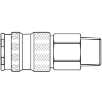 Coupleur rapide Premium profil ISO 6150 B 23KAAK - DN5,5 mm - laiton nickelé - mâle - G1/2