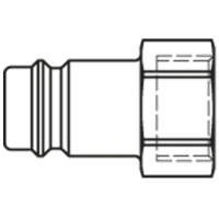 Coupleur rapide Premium profil Européen 27SFIW - DN10 mm - acier nickelé - femelle - G1/2