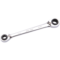 Clé polygonale à cliquet 4 en 1 - 8 x 12 mm et 10 x 13 mm