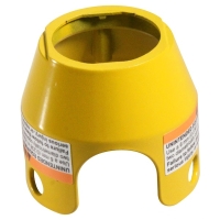 Garde métallique pour bouton d'arrêt d'urgence D40 mm Harmony - 22 mm - jaune