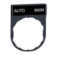 Porte-étiquette Harmony série ZBY - 30x40 - étiquette blanc/noir 8x27 - "AUTO/MAIN" - ZBY2164