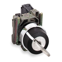 Bouton à clé Harmony XB4BG - clé 455 - D22 mm - 2 positions fixes - retrait gauche et droite