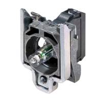 Corps voyant LED ZB4BV - 22 mm - blanc - 110 VCA