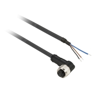 Connecteur pré-câblé OsiSense XZ - coudé - M8 - 3 broches - 5 m
