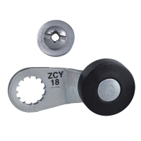 Levier pour interrupteur de fin de course ZCY - à galet rappel de ressort - thermoplastique - voies 20/36 & 24/40mm