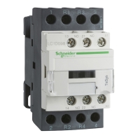 Contacteur de puissance TeSys LC1D-...E7 - 4 pôles - Configuration des pôles : 2F+2O - Puissance (pour 400 V) : 5,5 kW - Tension d'actionnement : 48 VCA