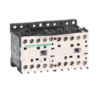 Contacteur inverseur série TeSys LP2K-BD - 3 pôles - 3NO - contacts auxiliaires : 1NF - Puissance (pour 400 V) : 2,2 kW - Tension d'actionnement : 24 VCC