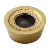 Plaquette de fraisage RDKW carbure-MD06 - Longueur d'arête de coupe : 10 mm - Rayon : 5 mm - Revêtement : CVD - MP2501