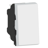 Interrupteur va-et-vient EASY-LED 1 module MOSAIC - Intensité : 10 A - Coloris : blanc