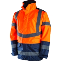 Parka haute visibilité 4 en 1 SIRIUS orange/marine - 4XL