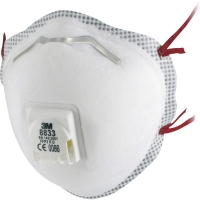 Masque usage unique coque série 8833 (boîte de 10) - FFP3 NR D