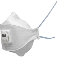 Masque usage unique pliable Aura™ 9300+ avec soupape (boîte de 10) - FFP2 NR D