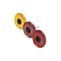Brosse abrasive bristle sur tige Scotch-Brite™ BB-ZS - diamètre 50 mm - P80 jaune (x6)
