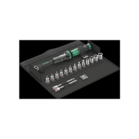 Clé dynamométrique avec accessoires - 2,5-25 N.m 1/4" - Longueur : 290 mm en trousse de 16 pièces