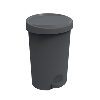 Poubelle à pédale STEPY - 27 L - gris