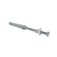 Fixation WC et bidet avec vis tête hexagonale fendue inox - Longueur de la vis : 60 mm - Diamètre de vis : 8 mm - sachet de 2