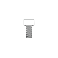 Vis pour porte-plaquettes MPSH 6 pans 4 - pour MPTPIR/L 25-2/3/4