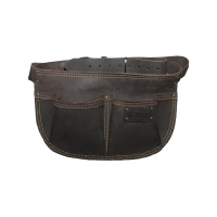 Ceinture porte outils avec 2 poche clou tout en cuir