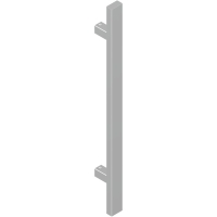Poignée de tirage simple inox CUBA RDS DS8064 longueur 650 mm