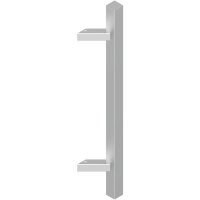 Poignée de tirage simple inox CUBA CIS DS8066 longueur 650 mm