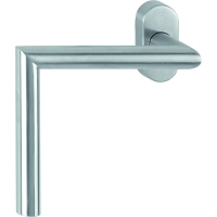 Poignée de fenêtre AMSTERDAM PMR inox F69 carré de 7 mm longueur réglable de 32 à 42 mm droite