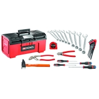 Boîte plastique avec composition d'outils CM.26BPC19PF - 26 outils