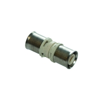 Manchon égal pour tube multicouche à sertir - Diamètre entrée : 32 mm - Diamètre sortie : 32 mm
