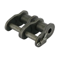 Maillon coudé simple pour chaîne double BS2 inox - Pas : 19,05 mm