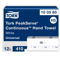 Essuie-mains PeakServe® continus™ blancs H5 - 12 x 410 essuie-mains