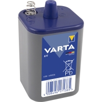 Pile pour lanterne PROFESSIONAL - Type de pile : 4R25 - Tension : 6 V - Nombre de piles : 1 - Type de conditionnement : boîte