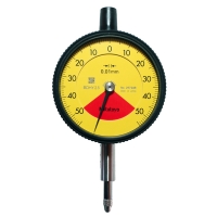 Comparateur mécanique type ISO à course limitée - Capacité de mesure : 1 mm - Précision : 0,07 mm - Résolution : 0,01 mm - Dos plat