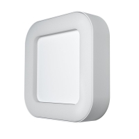 Luminaire mural ou plafonnier carré ENDURA STYLE - 480 LM - 202 x 2020 x 45 mm Blanc