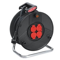 Enrouleur de câble électrique avec 4 prises - 25 m - H07RN-F 3G2,5