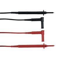 Cordon PVC pour multimètre avec pointes touche 1,5 mètres catégorie 4, 1 rouge et 1 noir