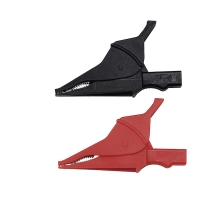 Pince crocodile pour multimètre 15A 1 000 V catégorie 4, 1 rouge et 1 noir