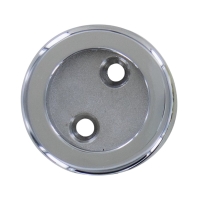 Support d'extrémité avec enjoliveur pour tube rond chromé diamètre 25 mm