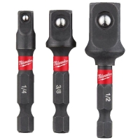Adaptateur SHOCKWAVE Jeu de 3 pièces : 1/4" - 3/8" - 1/2"