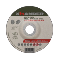 Meule à tronçonner à moyeu déporté - acier/inox - Ø meule 125 mm - Épaisseur de la meule 3,2 mm