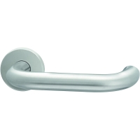 Ensemble sur rosace HUDSON 692 inox C7 OSPIAL avec béquille - 38/55 mm - bec de cane