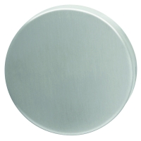 Rosace de fonction HUDSON ronde aveugle - paire - aspect inox satiné