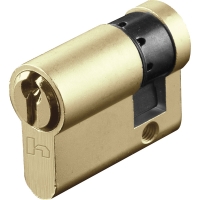 Demi-cylindre européen 5 goupilles en laiton poli - varié - 10 x 30 mm