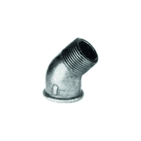 Coude 45° mâle femelle 121 galva - 2''