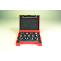 Jeu de pinces de serrage ER11 - Taille minimale : 0,5 mm - Taille maximale : 7 mm - Nombre de pinces : 13