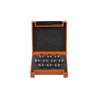 Jeu de pinces de serrage ER16 - Taille minimale : 1 mm - Taille maximale : 10 mm - Nombre de pinces : 10