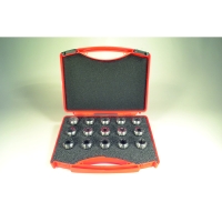 Jeu de pinces de serrage ER25 - Taille minimale : 3 mm - Taille maximale : 16 mm - Nombre de pinces : 14