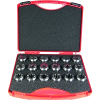 Jeu de pinces de serrage ER32 - Taille minimale : 2 mm - Taille maximale : 20 mm - Nombre de pinces : 18